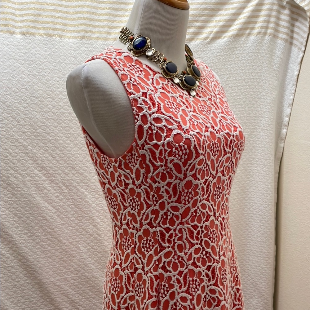 Floral Lace Sleeveless Dress - Picture 5 of 8